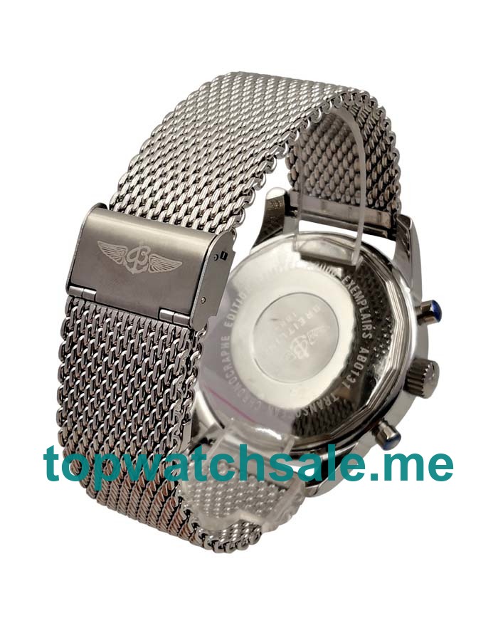 UK 46MM Black Dials Breitling Transocean Chronograph AB0510U4 Replica Watches