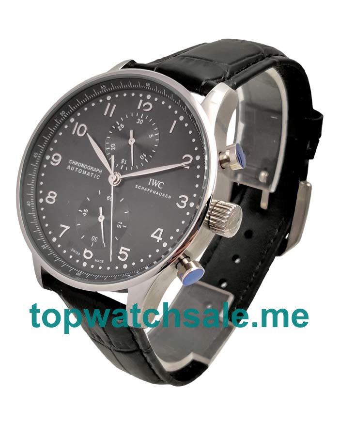 UK 44MM Replica IWC Portugieser IW371447 Black Dials Watches