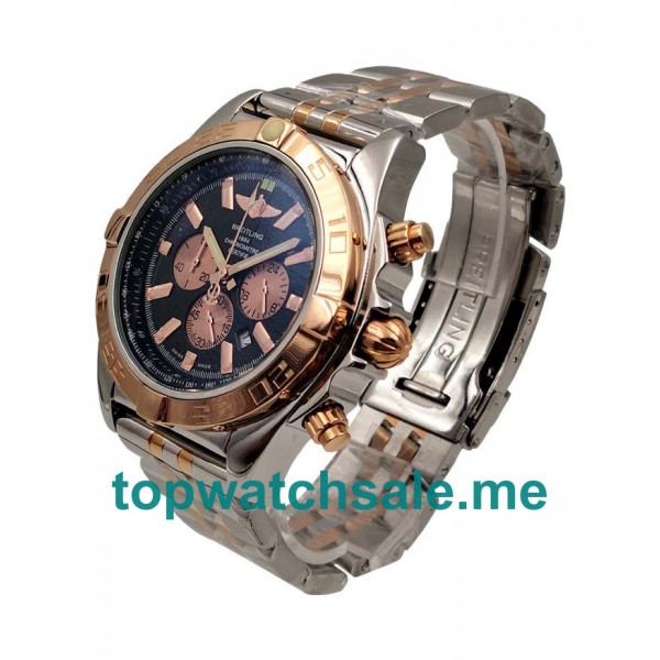 UK 46MM Black Dials Breitling Chronomat CB0110 Replica Watches