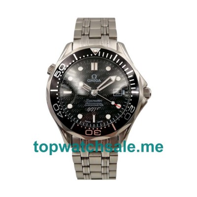 UK 42MM Black Dials Omega Seamaster 2537.80.00 Replica Watches