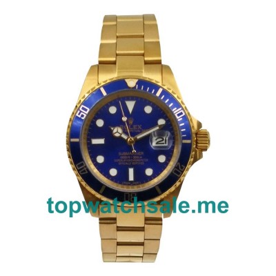 UK 40MM Blue Dials Rolex Submariner 116618 LB Replica Watches
