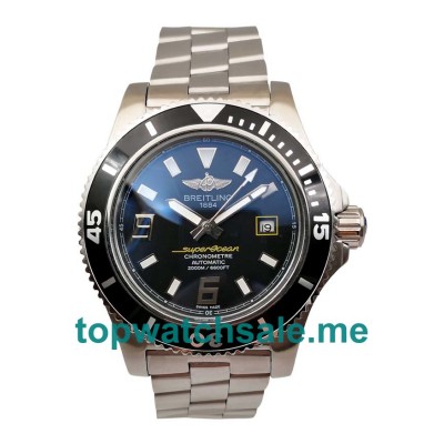 UK 44MM Black Dials Breitling Superocean A17391 Replica Watches