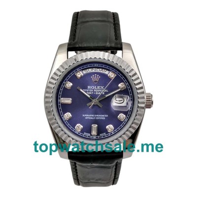 UK 36MM Blue Dials Rolex Day-Date 118139 Replica Watches