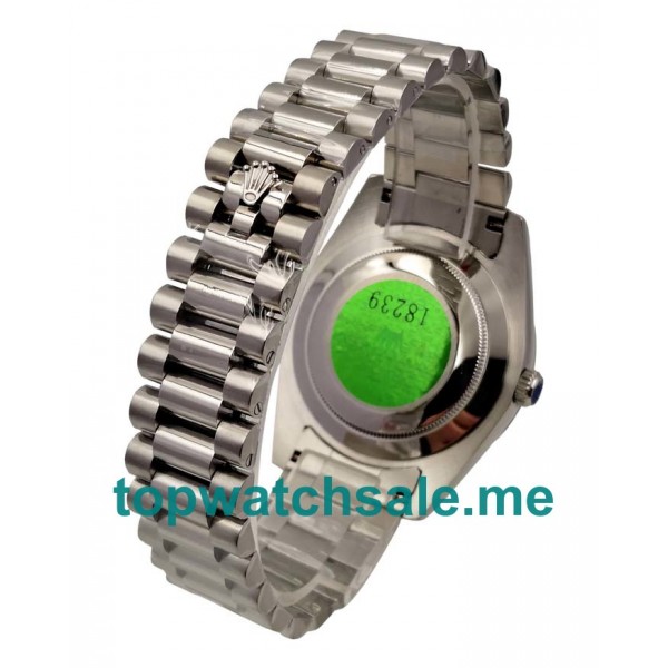 UK 41MM White Gold Replica Rolex Day-Date II 218239 Watches
