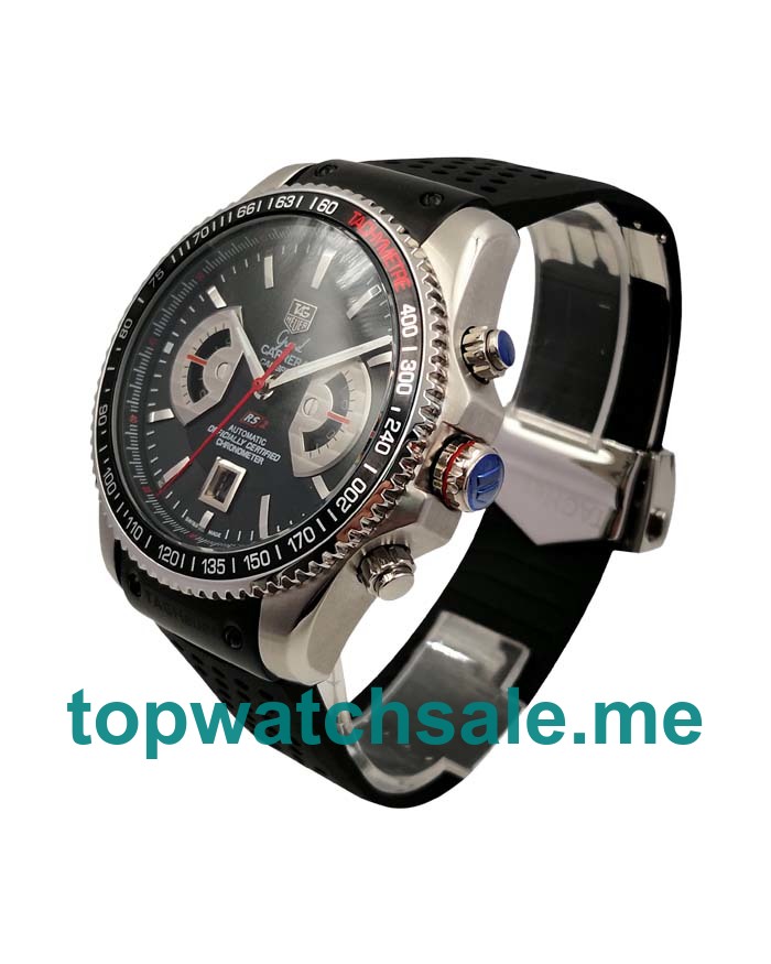 UK 45MM Black Dials TAG Heuer Grand Carrera CAV511C.FT6016 Replica Watches