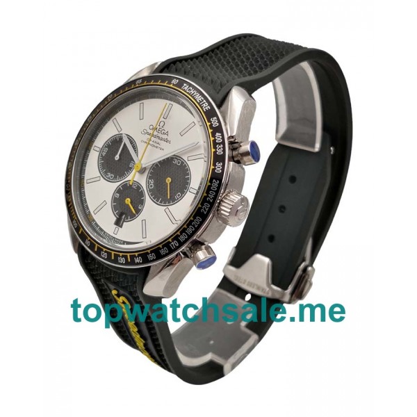 UK 43MM White Dials Omega Speedmaster Racing 326.32.40.50.04.001 Replica Watches