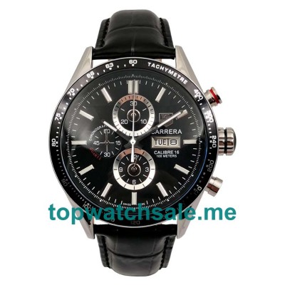 UK 44MM Replica TAG Heuer Carrera CV2A17.FC6235 Black Dials Watches