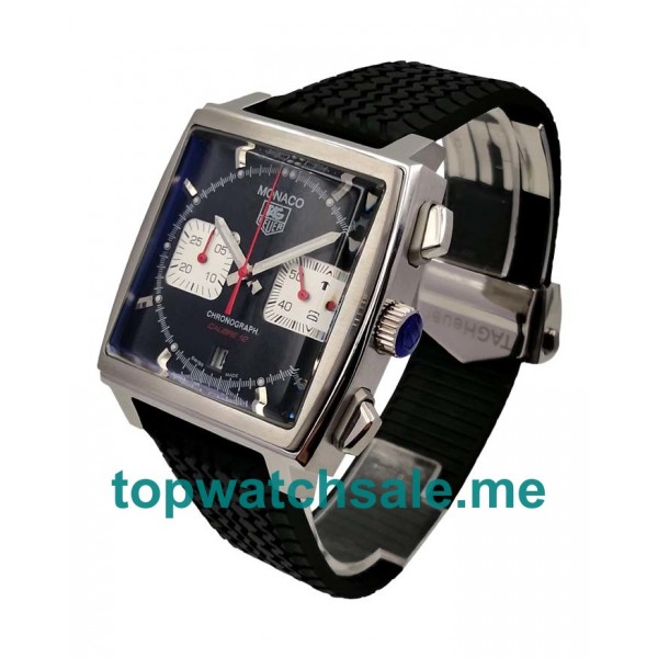 UK 43MM Black Dials TAG Heuer Monaco CAW2114.FT6021 Replica Watches