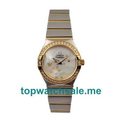 UK 24MM White Mother-of-pearl Dials Omega Constellation 123.25.24.60.05.001 Replica Watches