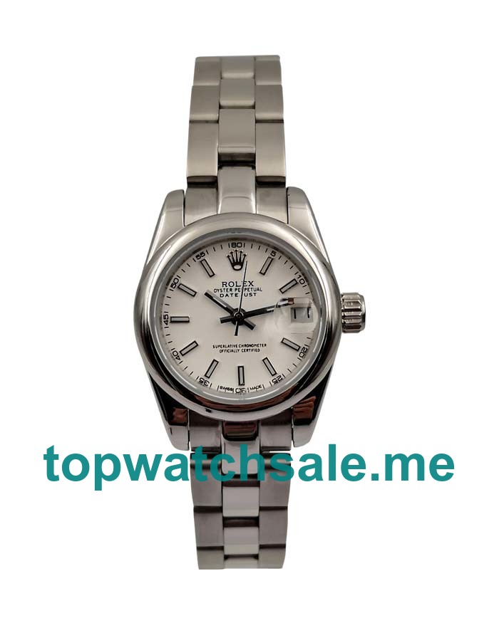 UK 26MM White Dials Rolex Lady-Datejust 179174 Replica Watches