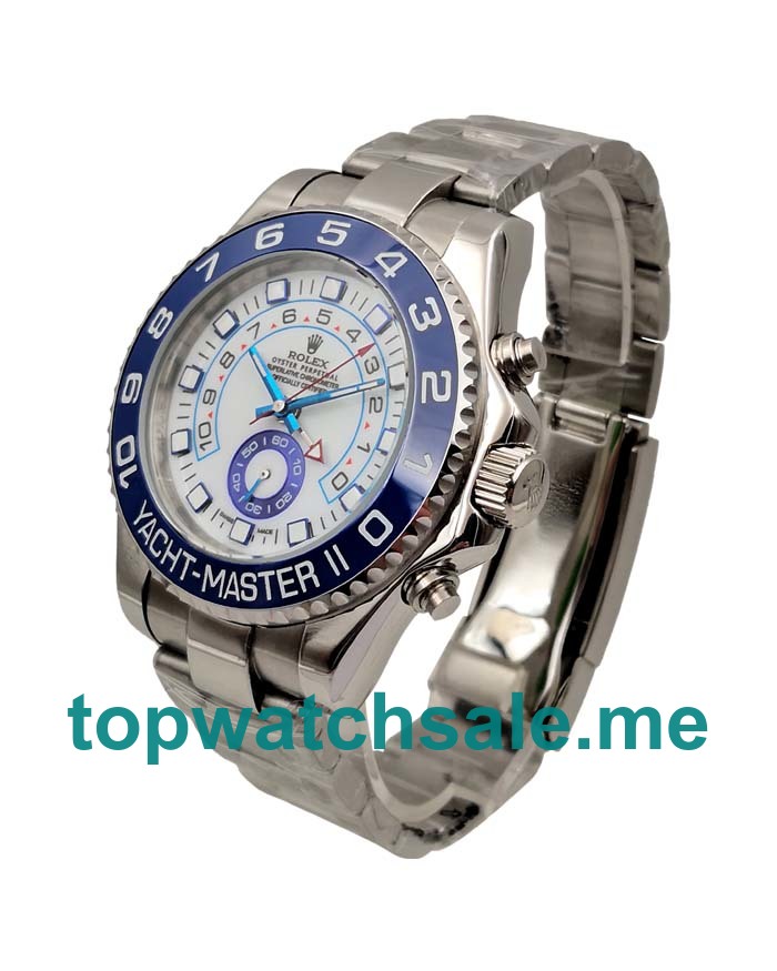 UK 44MM Blue Bezels Rolex Yacht-Master II 116680 Replica Watches