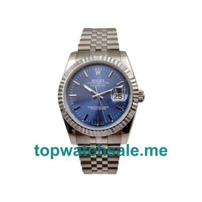 UK 36MM Blue Dials Rolex Datejust 126234 Replica Watches