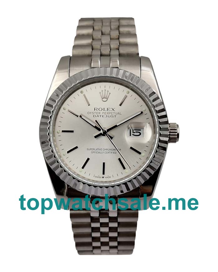 UK 36MM Steel Replica Rolex Datejust 1603 Watches