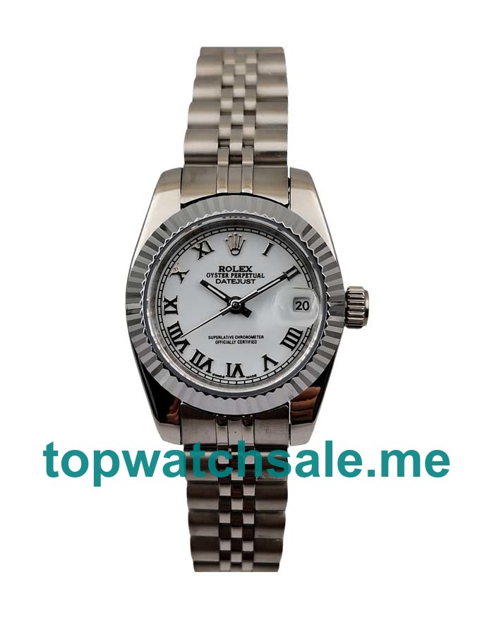 UK 26MM White Dials Rolex Lady-Datejust 79174 Replica Watches
