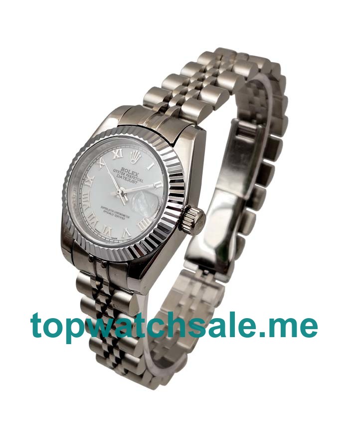 UK 26MM White Dials Rolex Lady-Datejust 79174 Replica Watches