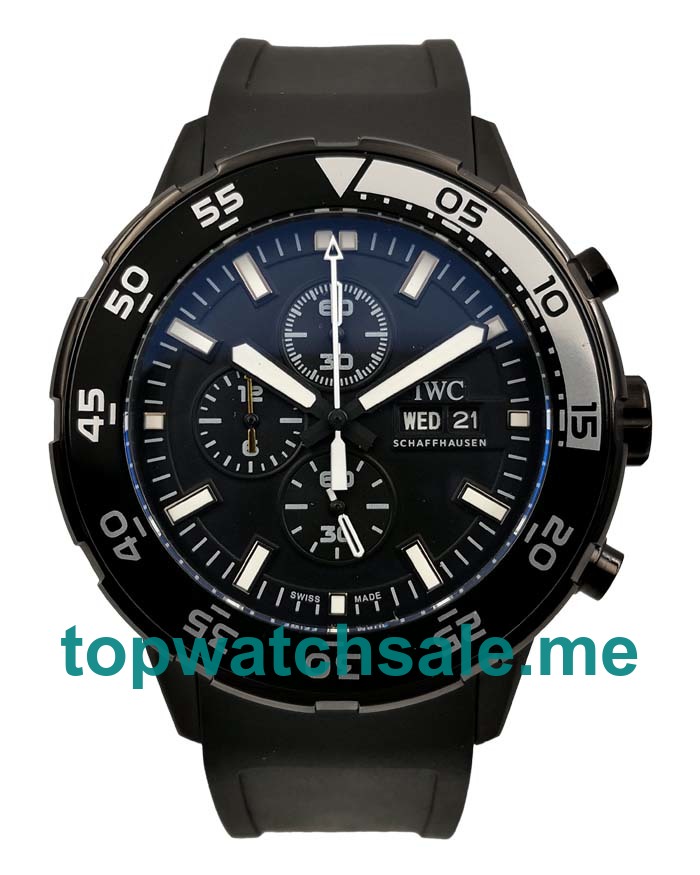 UK 45MM Black Dials IWC Aquatimer IW376705 Replica Watches