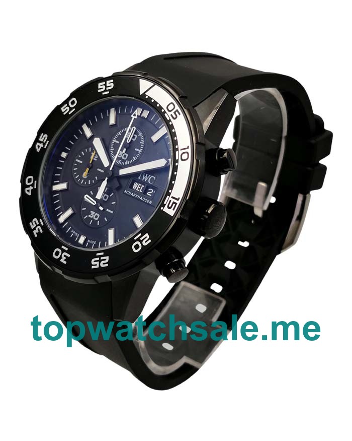 UK 45MM Black Dials IWC Aquatimer IW376705 Replica Watches