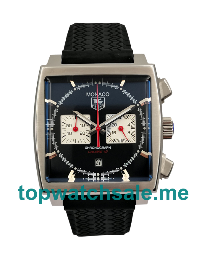 UK 39.5MM Black Dials TAG Heuer Monaco CAW2114.FT6021 Replica Watches