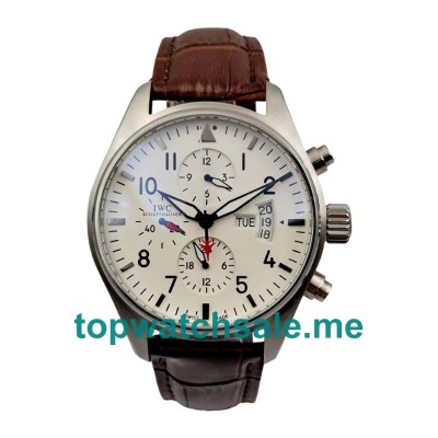 UK 43MM White Dials IWC Pilots IW377701 Replica Watches