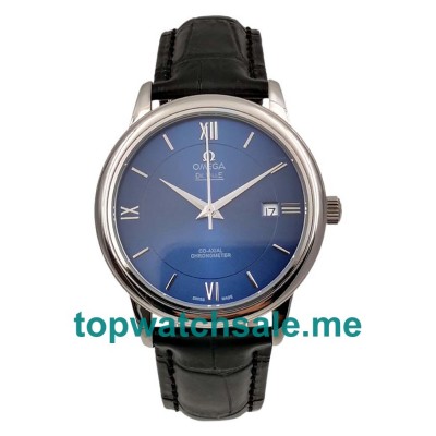 UK 39.5MM Replica Omega De Ville Hour Vision 424.13.40.20.03.001 Blue Dials Watches
