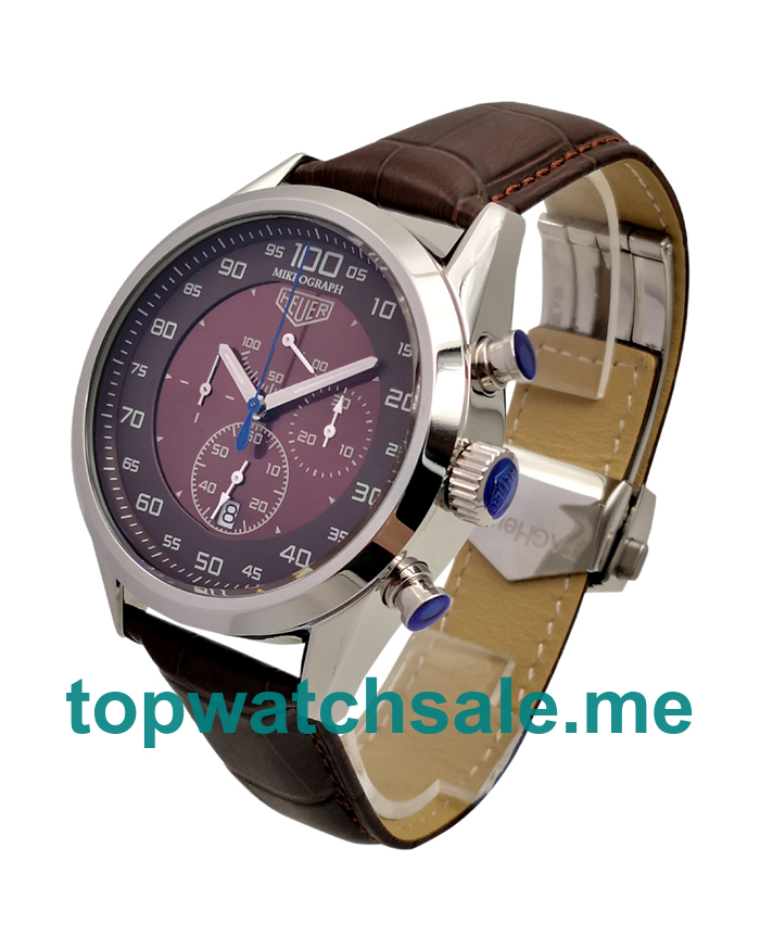 UK 44MM Replica TAG Heuer Monaco 170952 Coffee Dials Watches