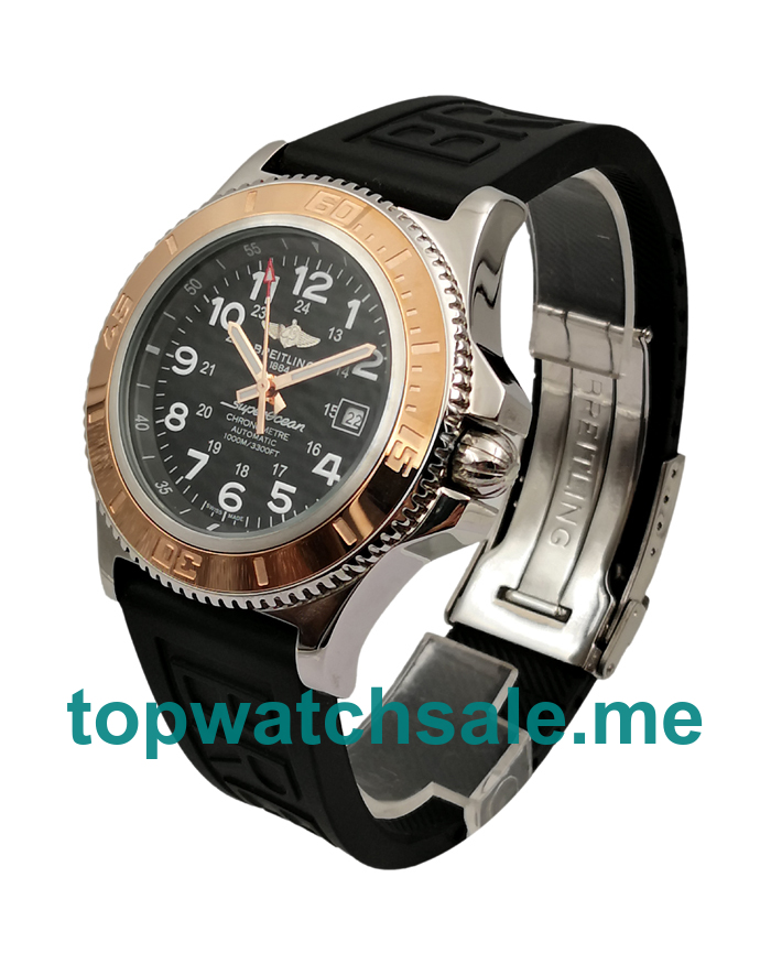 UK 44MM Black Dials Breitling Superocean A17392 Replica Watches