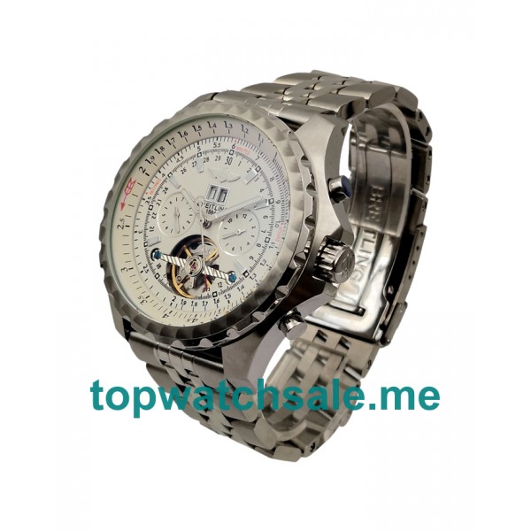 UK Best Quality Breitling Bentley Mulliner Tourbillon Fake Watches With White Dials For Sale