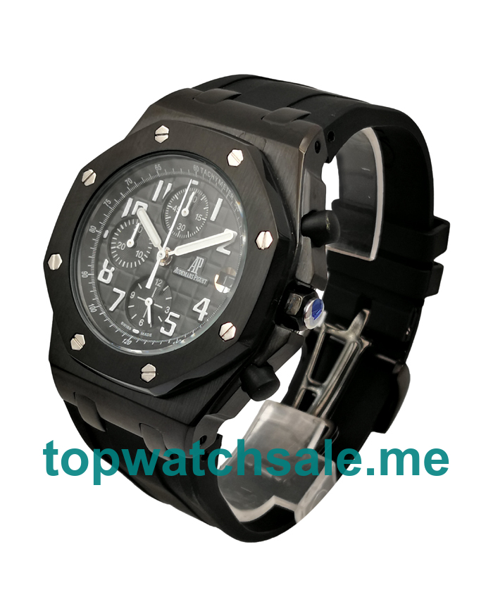 UK 42MM Replica Audemars Piguet Royal Oak Offshore 26170ST Black Steel Watches