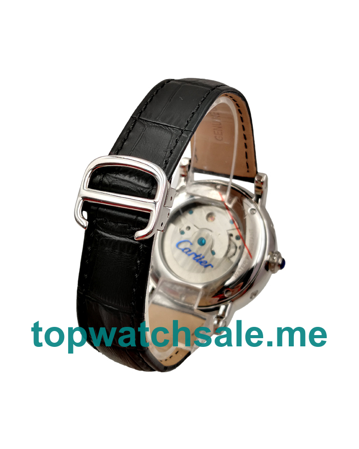 UK 43.5MM White Dials Calibre De Cartier 171193 Replica Watches