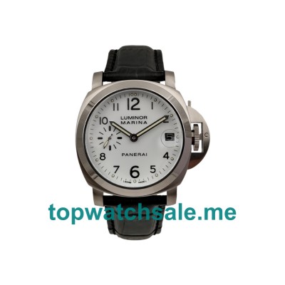 UK 49MM White Dials Panerai Luminor Marina PAM00049 Replica Watches