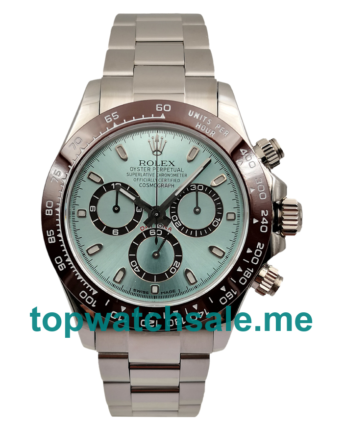 UK Best Quality Rolex Daytona 116506 Replica Watches With Blue Dials For Men
