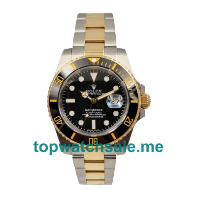 UK 40 MM Cheap Rolex Submariner 116613 LN Fake Watches With Black Dials For Men
