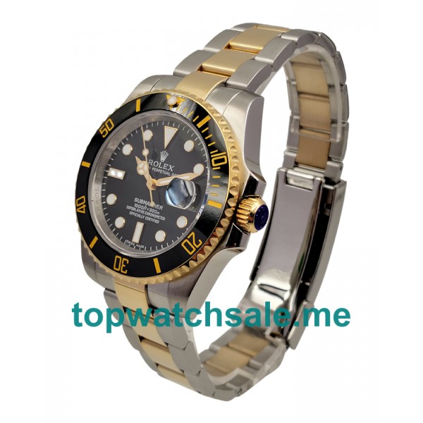 UK 40 MM Cheap Rolex Submariner 116613 LN Fake Watches With Black Dials For Men