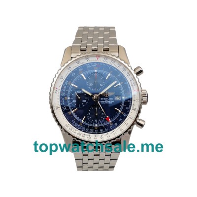 UK Cheap Breitling Navitimer World A24322 Replica Watches With Blue Dials For Men