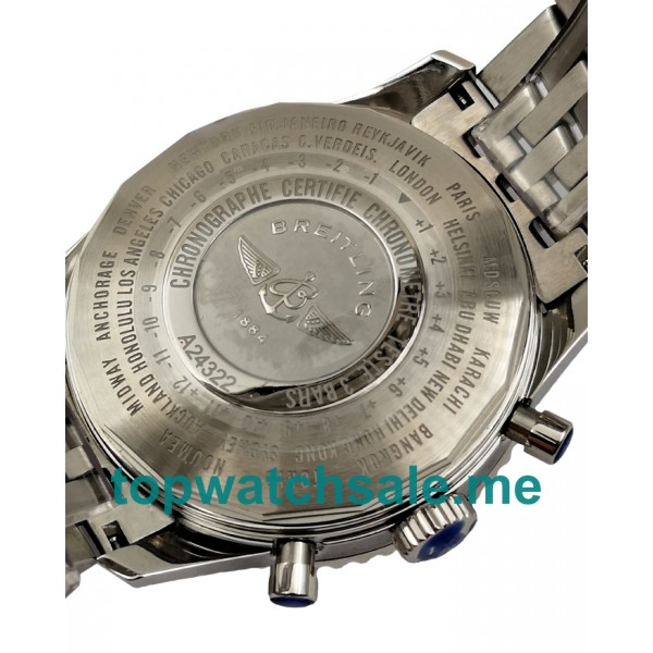 UK Cheap Breitling Navitimer World A24322 Replica Watches With Blue Dials For Men