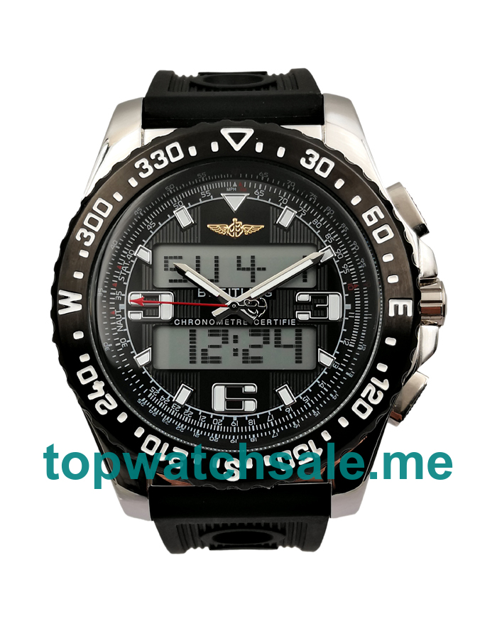 UK 44MM Black Dials Breitling Professional Airwolf Raven A78364 Replica Watches