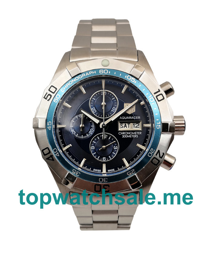 UK 44.5MM Blue Dials TAG Heuer Aquaracer CAF2012.BA0815 Replica Watches