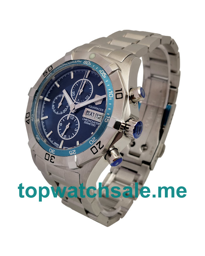 UK 44.5MM Blue Dials TAG Heuer Aquaracer CAF2012.BA0815 Replica Watches