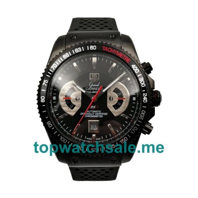 UK 43MM Black Dials TAG Heuer Grand Carrera CAV518B.FT6016 Replica Watches