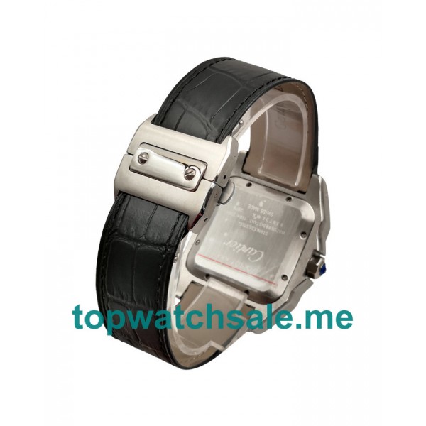 UK 41.5MM White Dials Cartier Santos 100 W20106X8 Replica Watches