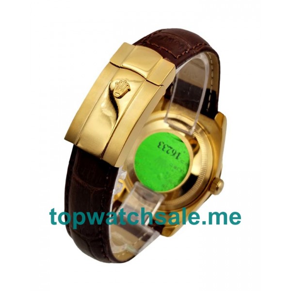 UK 36MM Coffee Dials Rolex Datejust 116238 Replica Watches
