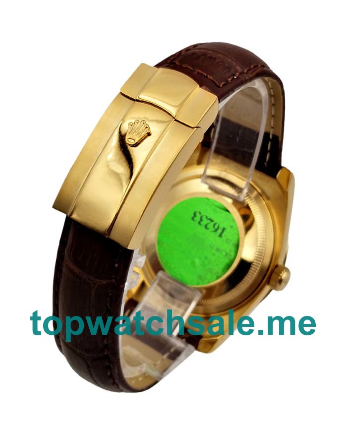 UK 36MM Coffee Dials Rolex Datejust 116238 Replica Watches