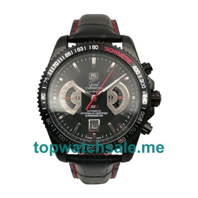 UK 46MM Black Dials TAG Heuer Grand Carrera CAV518B.FC6237 Replica Watches