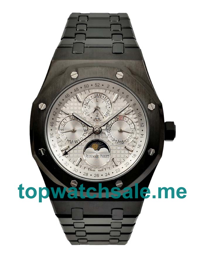 UK 42MM Black Steel Replica Audemars Piguet Royal Oak 26470ST Watches