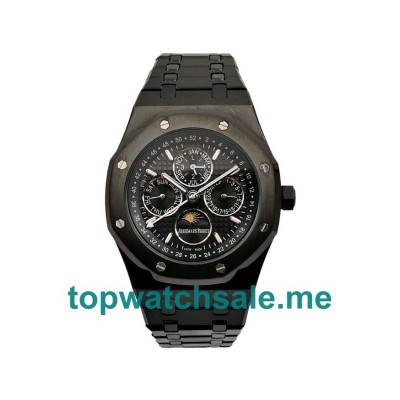 UK 42MM Black Steel Audemars Piguet Royal Oak 26574ST Replica Watches